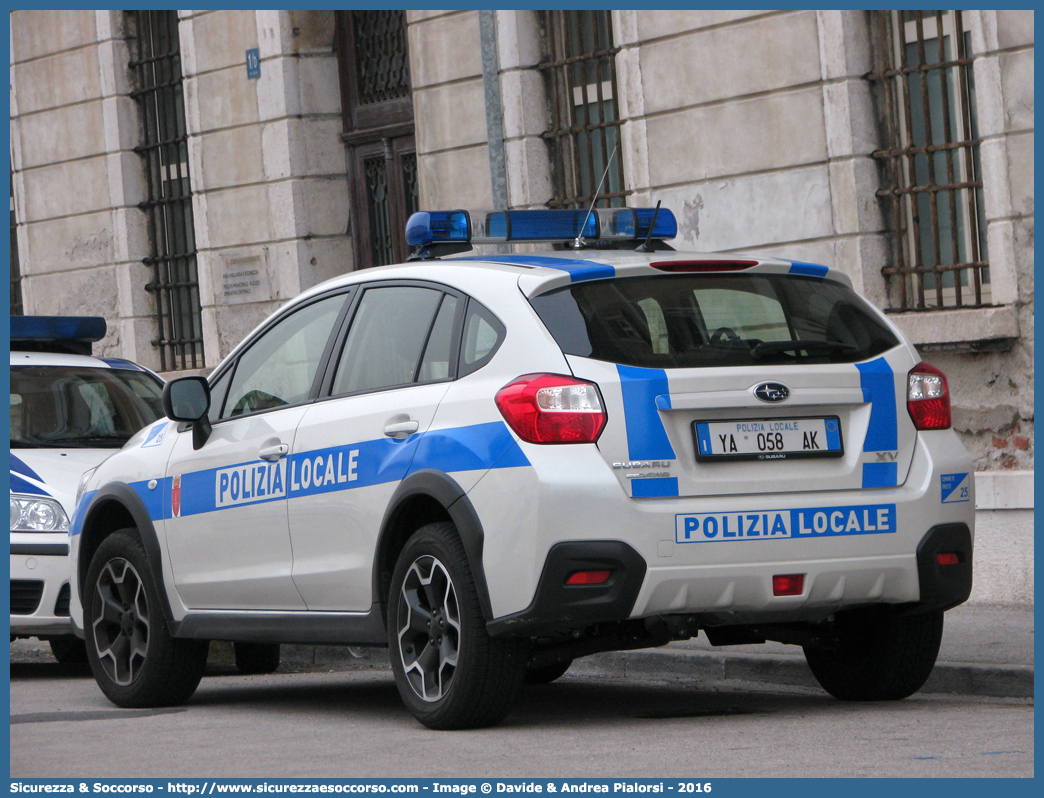 Polizia Locale YA058AK
Polizia Locale
Comune di Trieste
Subaru XV I serie
Allestitore Bertazzoni S.r.l.
Parole chiave: Polizia;Municipale;Locale;Trieste;Subaru;XV;Bertazzoni;YA058AK;YA 058 AK