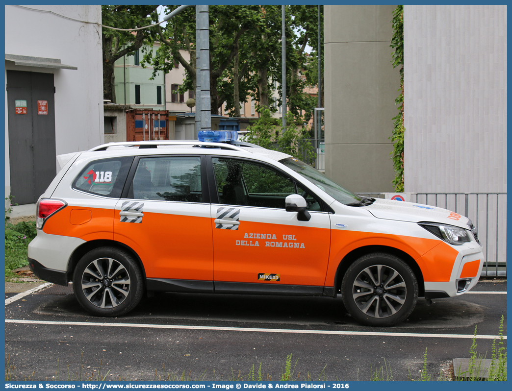 MIKE 03
118 Romagna Soccorso
Ambito Territoriale di Ravenna
Subaru Forester XT VI serie restyling
Allestitore Vision S.r.l.
Parole chiave: 118;Romagna;Ravenna;Soccorso;Automedica;Automedicalizzata;Auto Medica;Auto Medicalizzata;Subaru;Forester;Vision