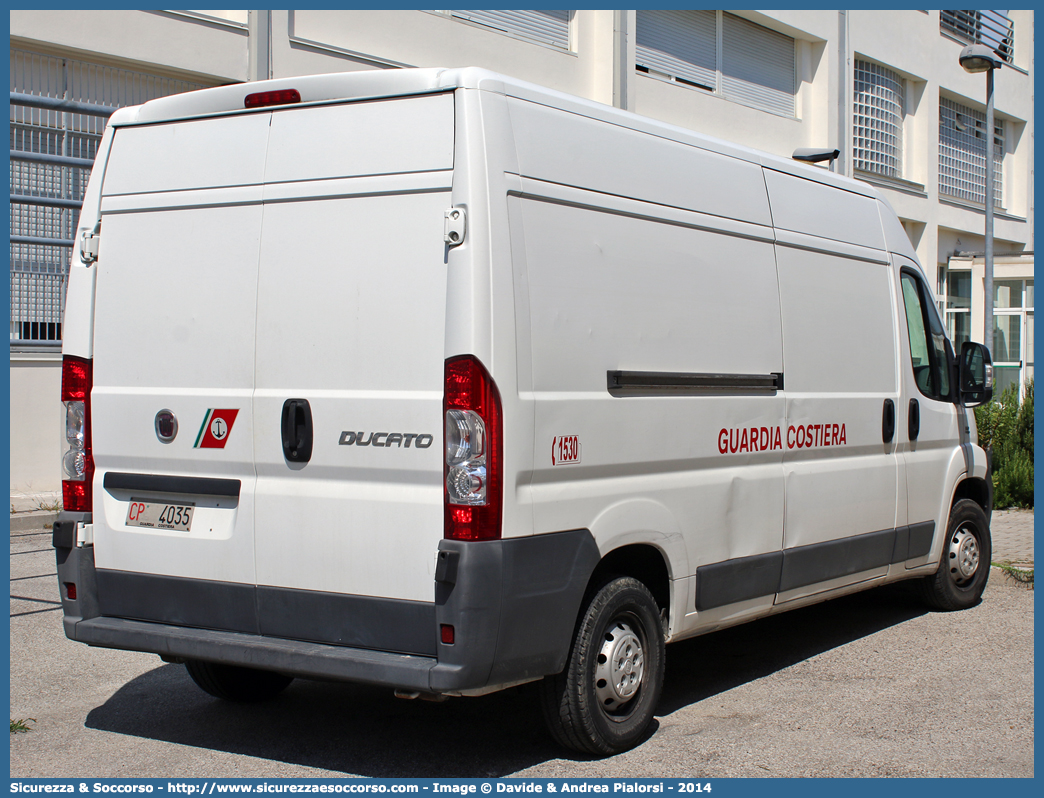 CP 4035
Corpo delle Capitanerie di Porto
Guardia Costiera
Fiat Ducato III serie
Parole chiave: CP;C.P.;GC;G.C.;Guardia;Costiera;Capitaneria;Capitanerie;Porto;Guardia Costiera;Fiat;Ducato;X250;X 250;4035