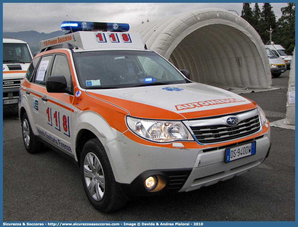 FI 10 02
118 Firenze Soccorso
Subaru Forester V serie
Allestitore Orion S.r.l.
Parole chiave: 118;Firenze;Soccorso;Automedica;Automedicalizzata;Auto Medica;Auto Medicalizzata;Subaru;Forester;Orion