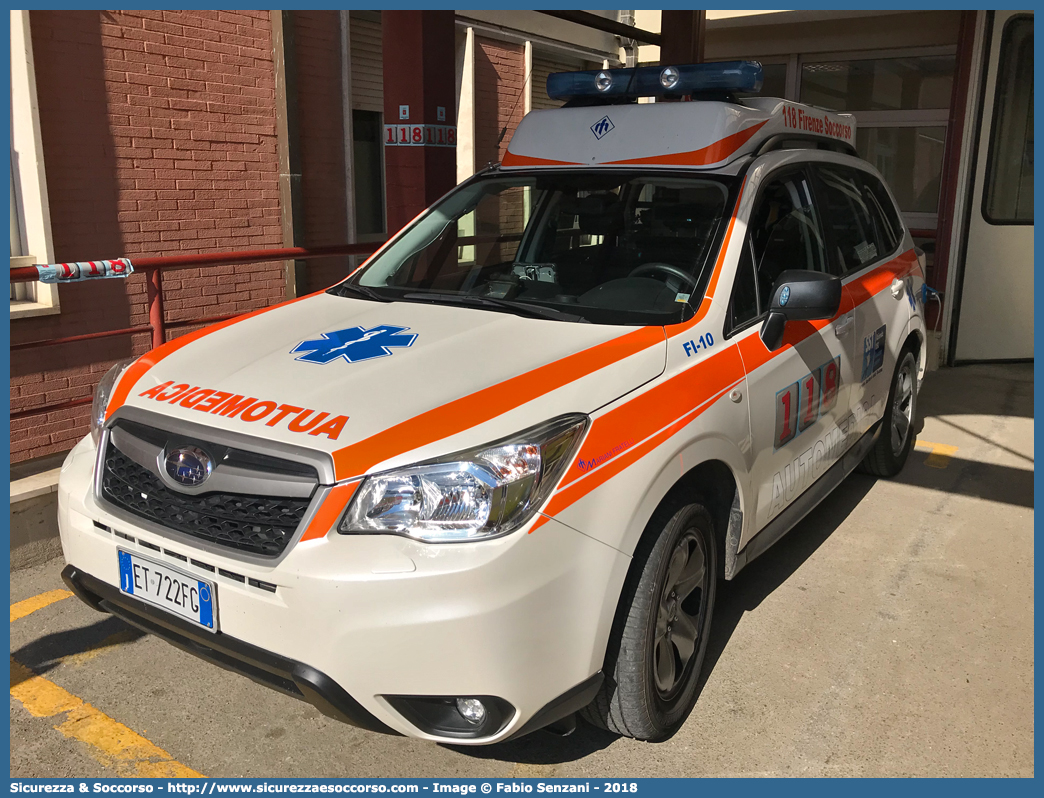 FI 10 10
118 Firenze Soccorso
Subaru Forester VI serie
Allestitore Mariani Fratelli S.r.l.
Parole chiave: 118;Firenze;Soccorso;Automedica;Automedicalizzata;Auto Medica;Auto Medicalizzata;Subaru;Forester;Mariani Fratelli