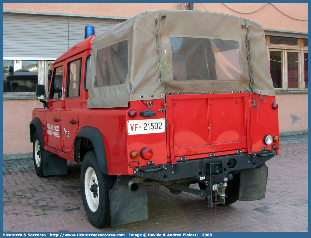 VF 21502
Vigili del Fuoco
Regione Autonoma Valle d'Aosta
Land Rover Defender 110
Parole chiave: VF;V.F.;Vigili;Fuoco;Regione;Autonoma;Valle;Aosta;Land Rover;Defender;110;21502