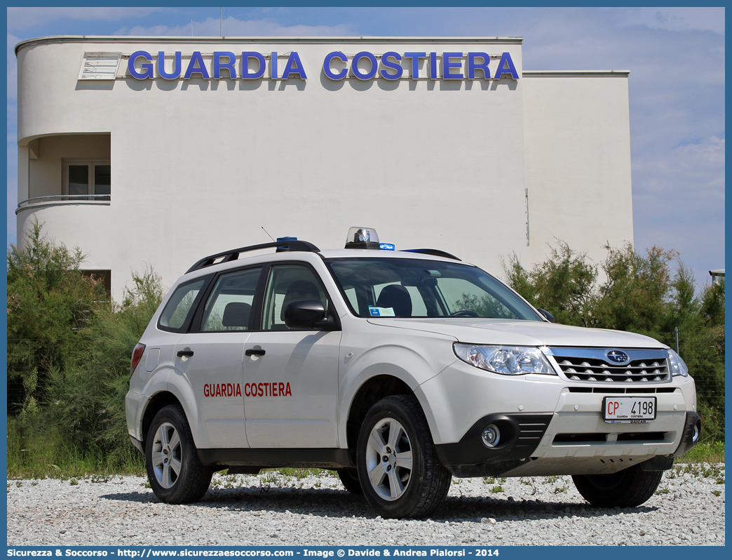 CP 4198
Corpo delle Capitanerie di Porto
Guardia Costiera
Subaru Forester V serie
Parole chiave: CP;C.P.;GC,G.C.;Guardia Costiera;Capitaneria di Porto;Capitanerie di Porto;Subaru;Forester;CP;4198