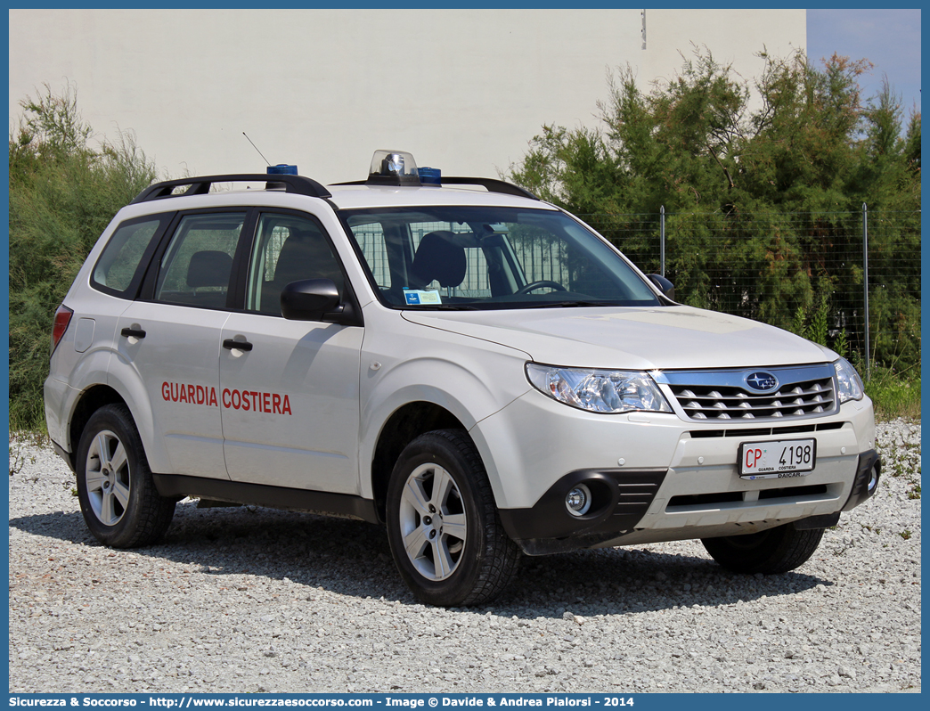 CP 4198
Corpo delle Capitanerie di Porto
Guardia Costiera
Subaru Forester V serie
Parole chiave: CP;C.P.;GC,G.C.;Guardia Costiera;Capitaneria di Porto;Capitanerie di Porto;Subaru;Forester;CP;4198