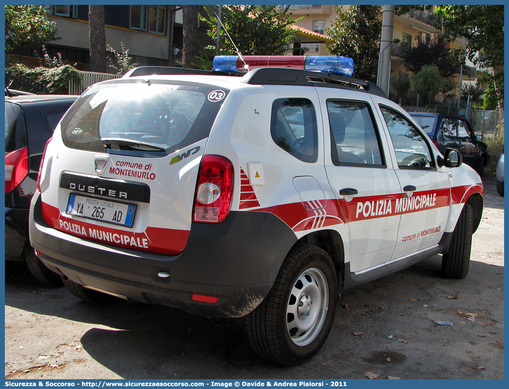 Polizia Locale YA265AD
Polizia Municipale
Comune di Montemurlo
Dacia Duster
Allestitore Focaccia Group S.r.l.
Parole chiave: PL;P.L.;PM;P.M.;Polizia;Locale;Municipale;Montemurlo;Dacia;Duster;Focaccia