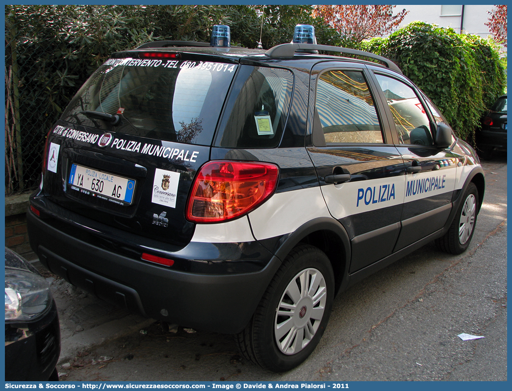 Polizia Locale YA630AG
Polizia Municipale
Comune di Conversano
Fiat Sedici II serie
Parole chiave: Polizia;Locale;Municipale;Conversano;Fiat;Sedici;YA630AG;YA 630 AG