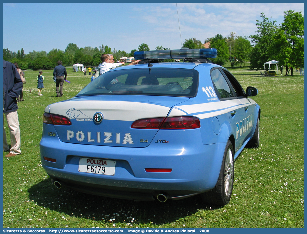 Polizia F6179
Polizia di Stato 
Squadra Volante
Alfa Romeo 159
Parole chiave: PS;P.S.;Polizia;di;Stato;Pubblica;Sicurezza;Squadra;Volante;Alfa;Romeo;159