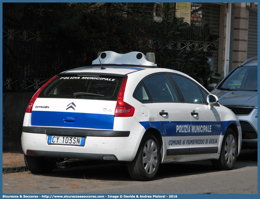 -
Polizia Municipale
Comune di Fiumefreddo di Sicilia
Citroen C4 I serie
Parole chiave: Polizia;Locale;Municipale;Fiumefreddo di Sicilia;Citroen;C4;C 4