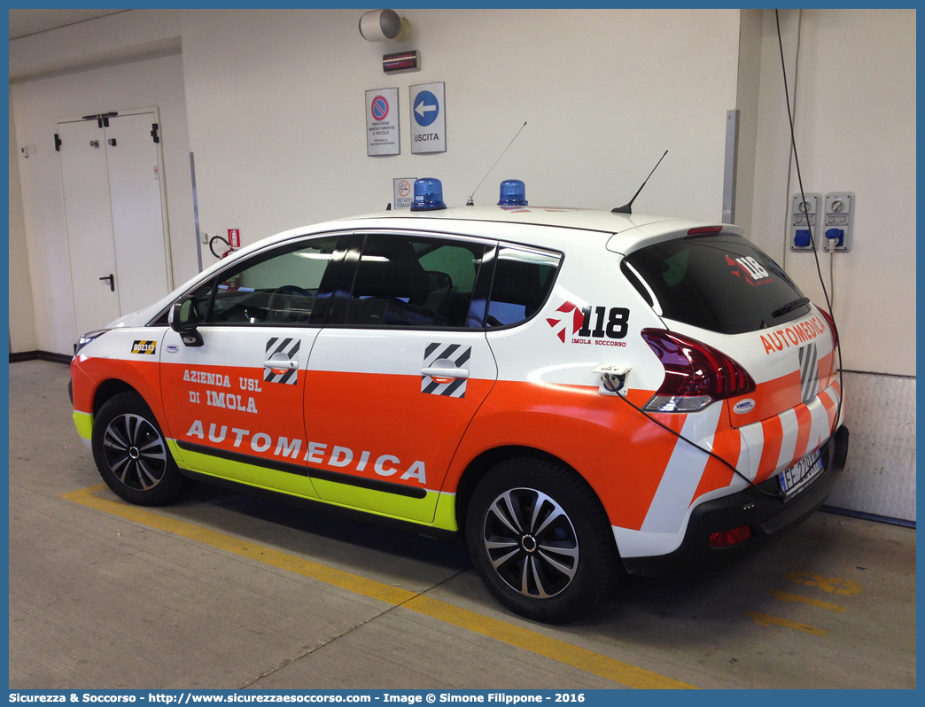 BO 2313
118 Imola Soccorso
Peugeot 3008 I serie restyling
Allestitore Vision S.r.l.
Parole chiave: 118;Imola;Soccorso;Automedica;Automedicalizzata;Auto Medica;Auto Medicalizzata;Peugeot;3008;Vision