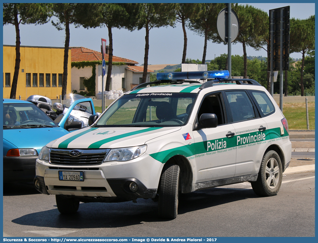 Polizia Locale YA209AD
Polizia Provinciale
Provincia di Forlì - Cesena
Subaru Forester V serie
Allestitore Focaccia Group S.r.l.
Parole chiave: Polizia;Locale;Provinciale;Forlì;Forli;Cesena;Subaru;Forester;Focaccia;YA209AD;YA 209 AD