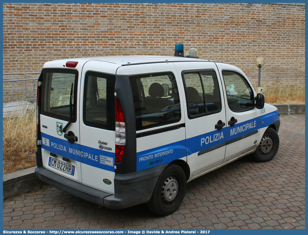 -
Polizia Municipale
Comune di Fano
Fiat Doblò I serie
Allestitore Elevox S.r.l.
Parole chiave: Polizia;Locale;Municipale;Fano;Fiat;Doblo;Doblò;Elevox