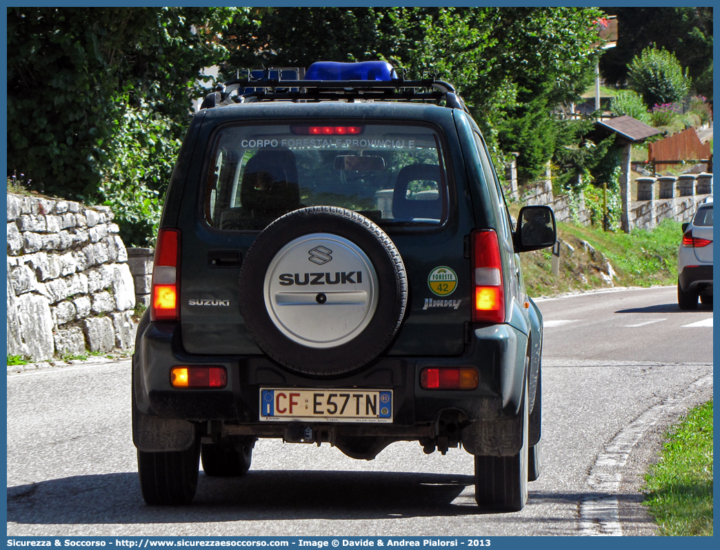 CF E57TN
Corpo Forestale
Provincia Autonoma di Trento
Suzuki Jimny
Parole chiave: CF;C.F.;TN;Corpo;Forestale;Trento;Suzuki;Jimny