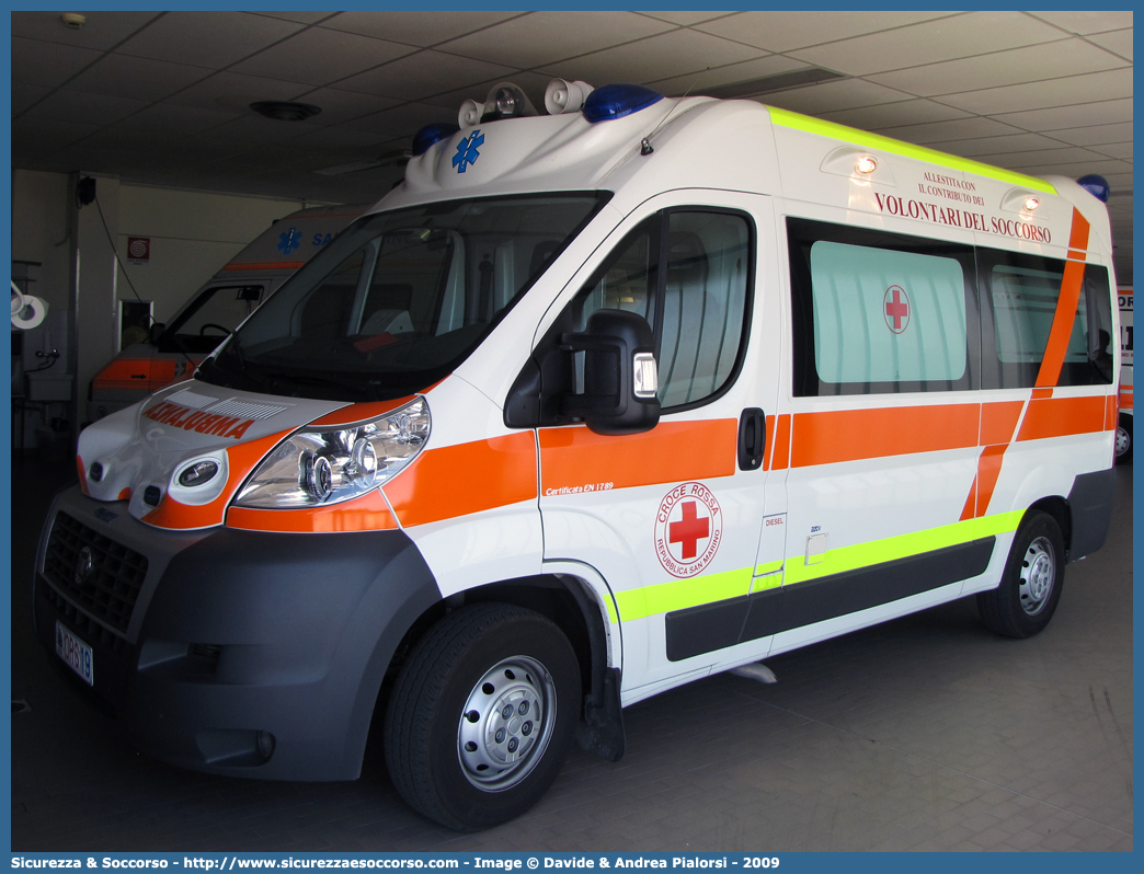 CRS 19
Croce Rossa
Repubblica di San Marino
Fiat Ducato III serie
Allestitore Bollanti S.r.l.
Parole chiave: Croce;Rossa;Repubblica;San Marino;CRS;RSM;C.R.S.;R.S.M.;Ambulanza;Fiat;Ducato;X250;CRS19;Bollanti