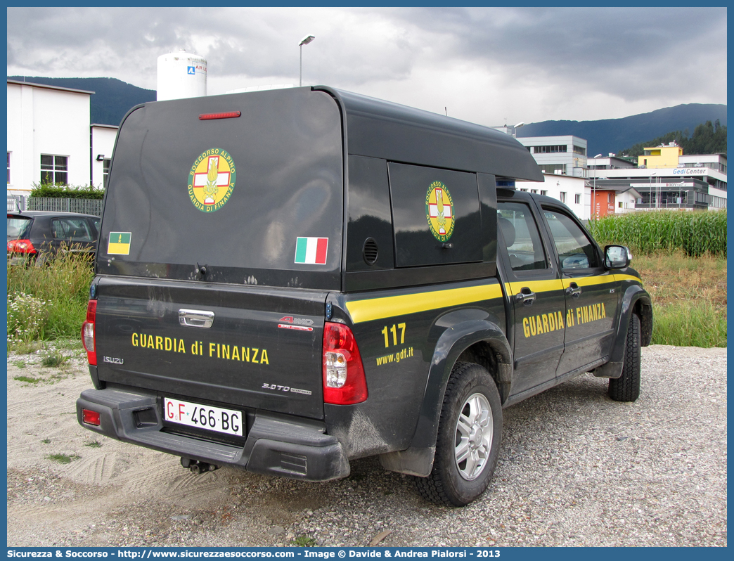 GdiF 466BG
Guardia di Finanza
S.A.G.F.
Isuzu D-Max I serie II restyling
Allestitore Maritan S.r.l.
Si ringrazia il personale per la collaborazione
Parole chiave: GdiF;G.D.F.;GDF;Guardia di Finanza;S.A.G.F.;SAGF;Soccorso Alpino;Isuzu;D-Max;D - Max;Alberto Maritan;466BG;466