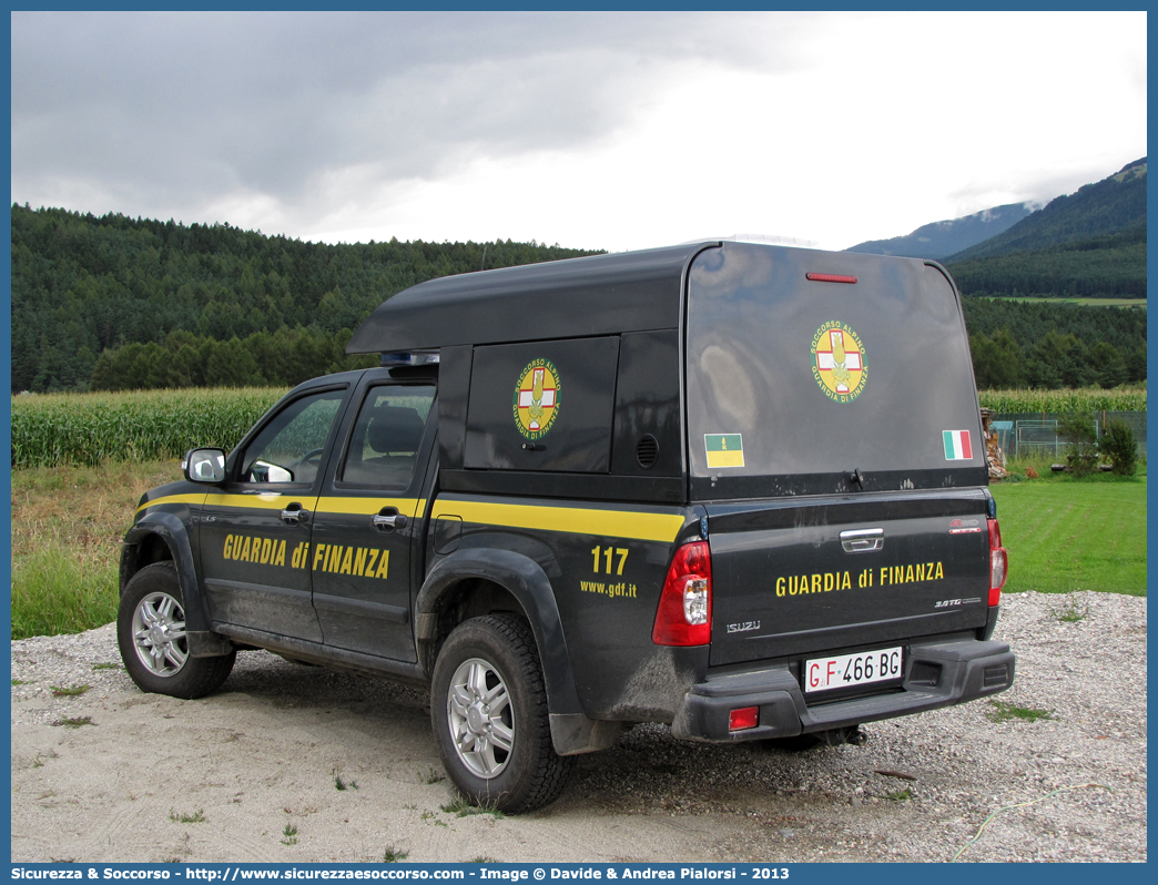 GdiF 466BG
Guardia di Finanza
S.A.G.F.
Isuzu D-Max I serie II restyling
Allestitore Maritan S.r.l.
Si ringrazia il personale per la collaborazione
Parole chiave: GdiF;G.D.F.;GDF;Guardia di Finanza;S.A.G.F.;SAGF;Soccorso Alpino;Isuzu;D-Max;D - Max;Alberto Maritan;466BG;466