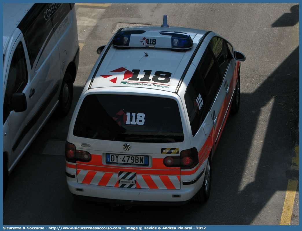 BO 0817
118 Bologna Soccorso
Volkswagen Sharan III serie
Allestitore Vision S.r.l.
Parole chiave: 118;Bologna;Soccorso;Automedica;Automedicalizzata;Auto Medica;Auto Medicalizzata;Volkswagen;Sharan;Vision