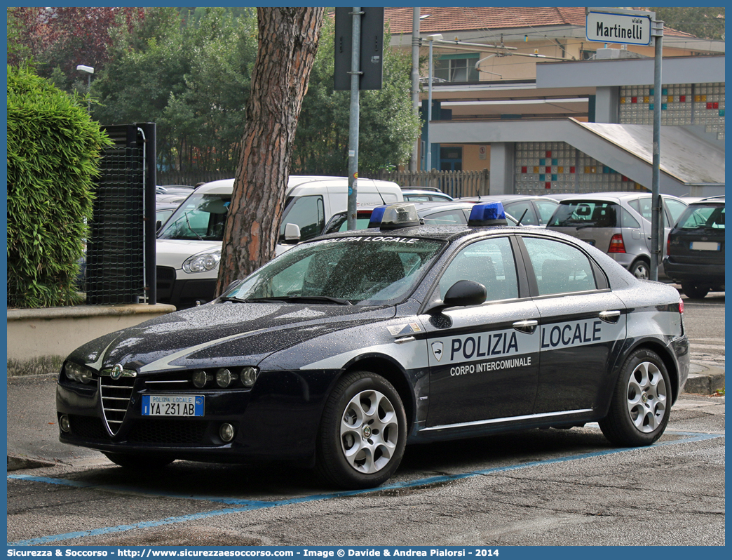 Polizia Locale YA231AB
Polizia Locale
Corpo Intercomunale
Occhiobello e altri
Alfa Romeo 159
Allestitore Bertazzoni S.r.l.
Parole chiave: Polizia;Locale;Municipale;Occhiobello;Fiesso Umbertiano;Pincara;Stienta;Alfa Romeo;159;Bertazzoni;YA231AB;YA 231 AB