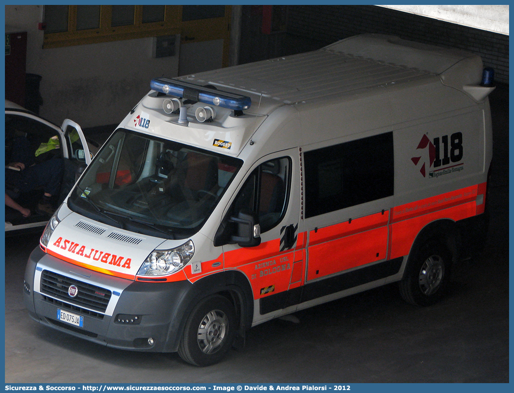 BO 0857
118 Bologna Soccorso
Fiat Ducato III serie
Allestitore Vision S.r.l.
Parole chiave: 118;Bologna;Soccorso;Ambulanza;Autoambulanza;Fiat;Ducato;Vision