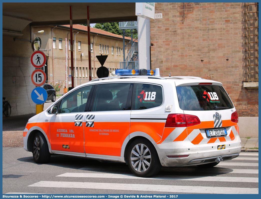 FE 3172
118 Ferrara Soccorso
Volkswagen Sharan IV serie
Allestitore Vision S.r.l.
Parole chiave: 118;Ferrara;Soccorso;Automedica;Auto Medica;Automedicalizzata;Auto Medicalizzata;Volkswagen;Sharan;Vision