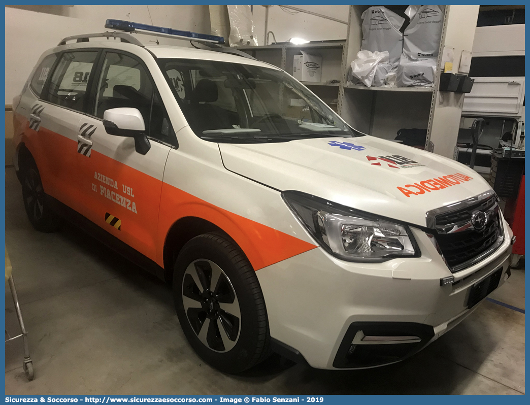 -
118 Piacenza Soccorso
Subaru Forester VI serie restyling
Allestitore Vision S.r.l.
Parole chiave: 118;Piacenza;Soccorso;Automedica;Automedicalizzata;Auto Medica;Auto Medicalizzata;Subaru;Forester;Vision