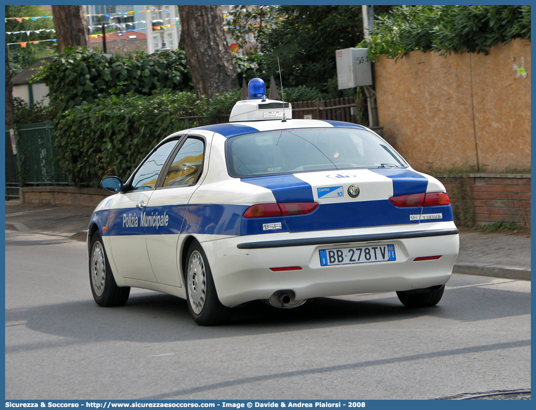 -
Polizia Municipale
Comune di Cento
Alfa Romeo 156 I serie
Parole chiave: Polizia;Locale;Municipale;Cento;Alfa Romeo;156