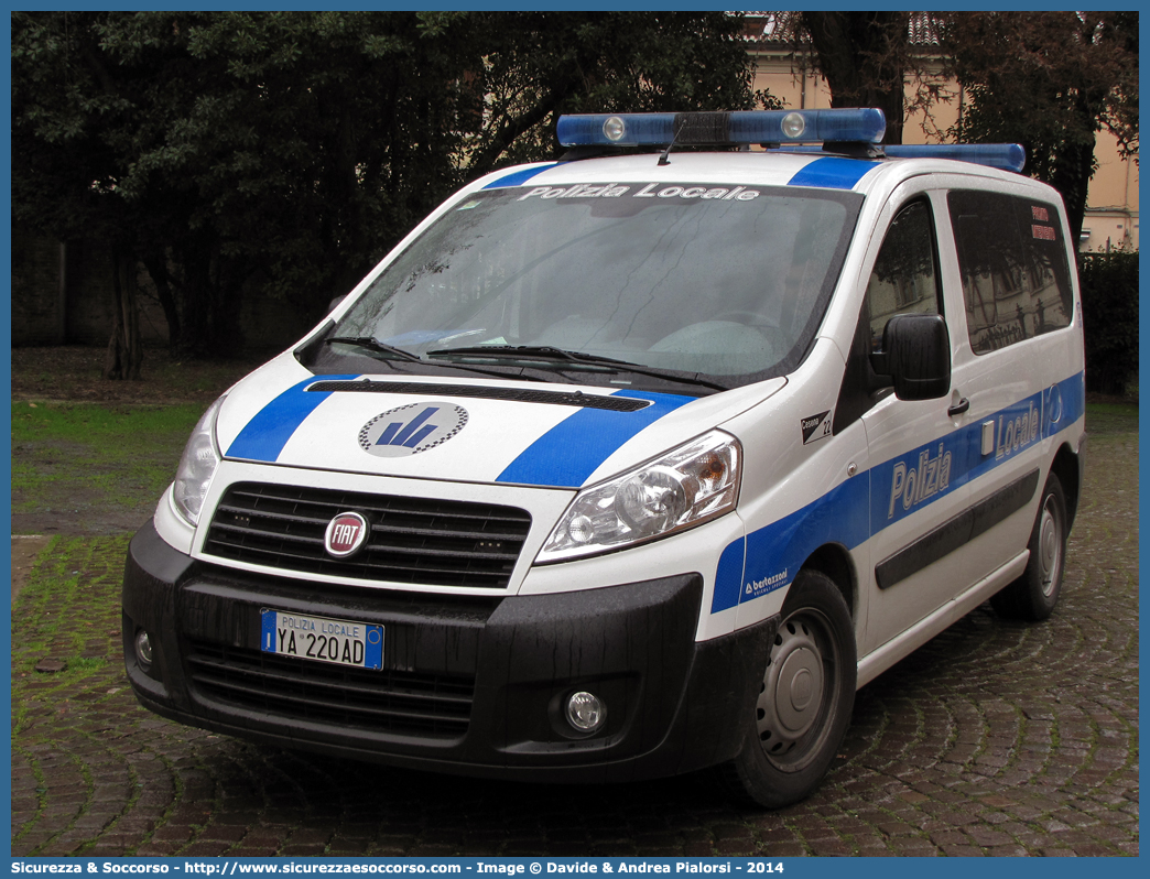 Polizia Locale YA220AD
Polizia Locale
Comune di Cesena
Fiat Scudo IV serie
Allestitore Bertazzoni S.r.l.
Parole chiave: Polizia;Locale;Municipale;Cesena;Fiat;Scudo;Bertazzoni;YA220AD;YA 220 AD