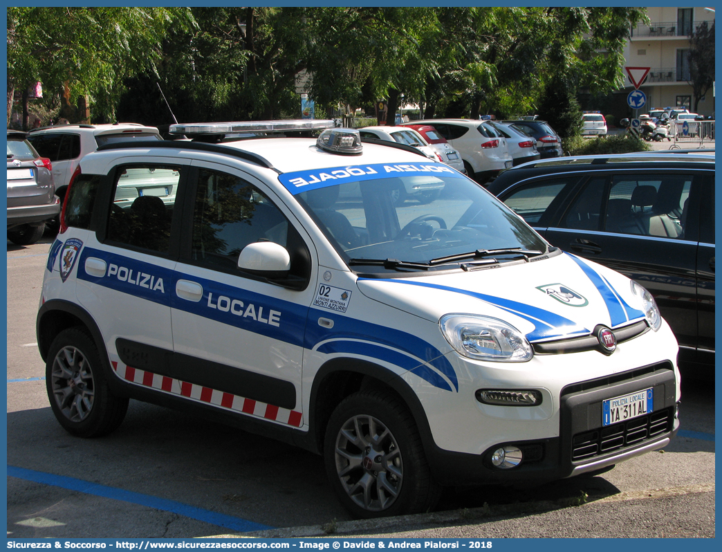 Polizia Locale YA311AL
Polizia Locale
Unione Montana dei Monti Azzurri
Fiat Nuova Panda 4x4 II serie
Parole chiave: Polizia;Locale;Municipale;Monti Azzurri;Belforte Chienti;Caldarola;Camporotondo;Cessapalombo;Colmurano;Gualdo;Loro Piceno;Monte San Martino;Penna San Giovanni;Ripe San Ginesio;San Ginesio;Sant Angelo Pontano;Sarnano;Serrapetrona;Tolentino;Panda;YA 311 AL