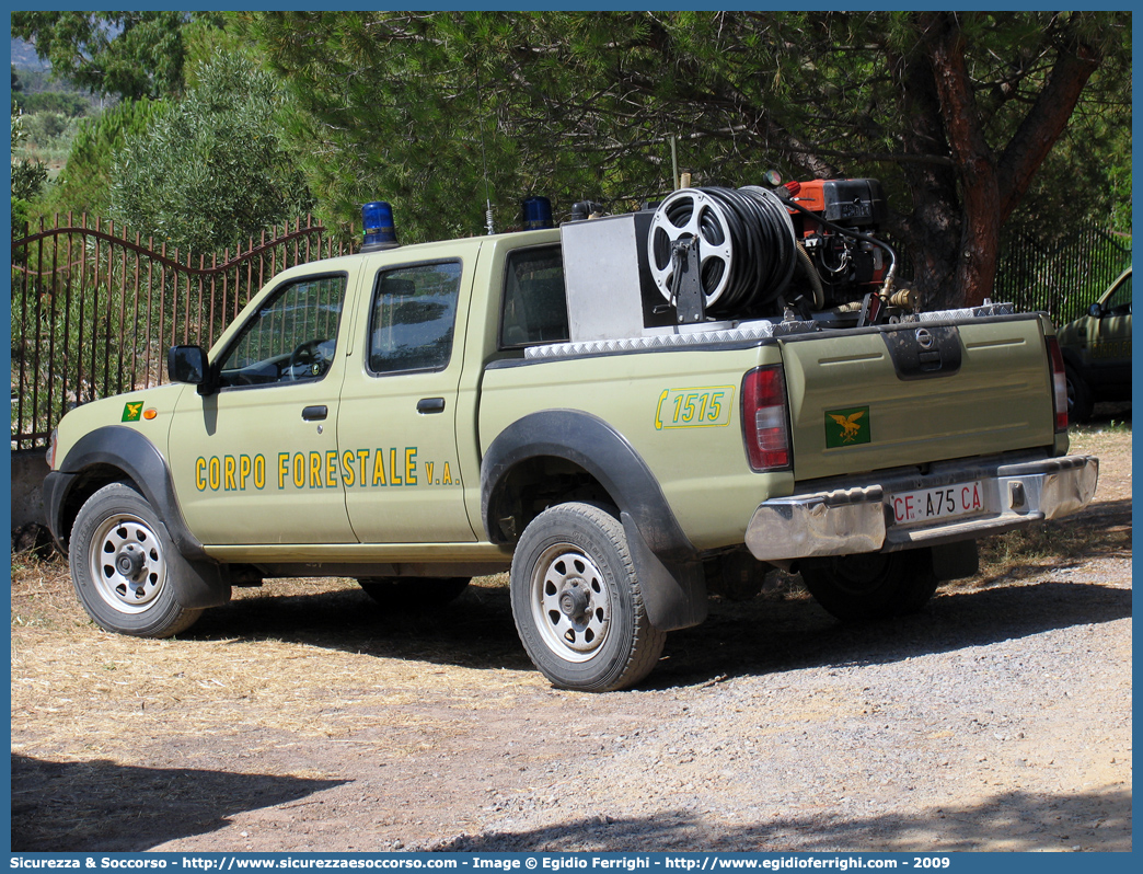 CFva A75 CA
Corpo Forestale
e di Vigilanza Ambientale
Regione Sardegna
Nissan Navara I serie restyling
Allestitore Amatori S.r.l.
Parole chiave: Corpo;Forestale;Vigilanza;Ambientale;Sardegna;CFVA;C.F.V.A.;Nissan;Navara