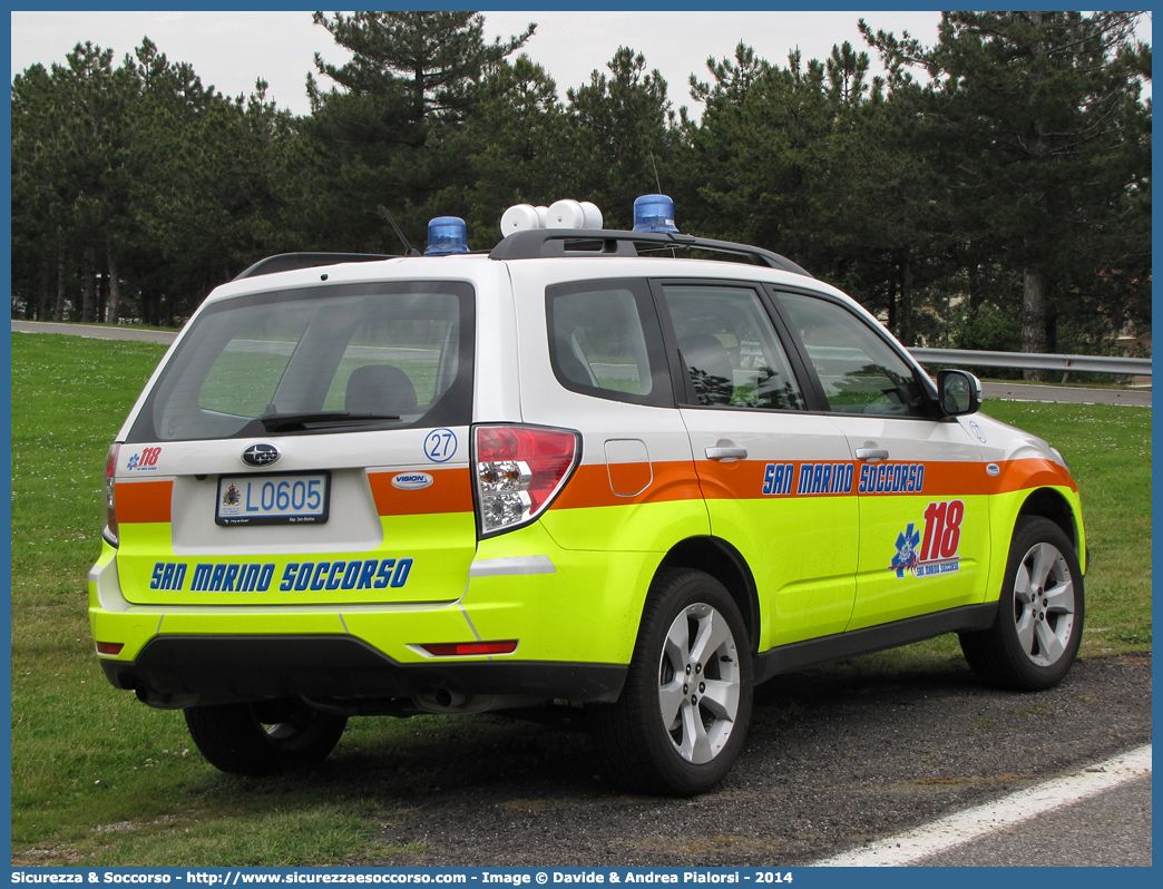 FALCO 27
118 San Marino Soccorso
Subaru Forester V serie
Allestitore Vision S.r.l.
Parole chiave: 118;San Marino;Soccorso;Automedica;Auto Medica;Automedicalizzata;Auto Medicalizzata;Subaru;Forester;Vision