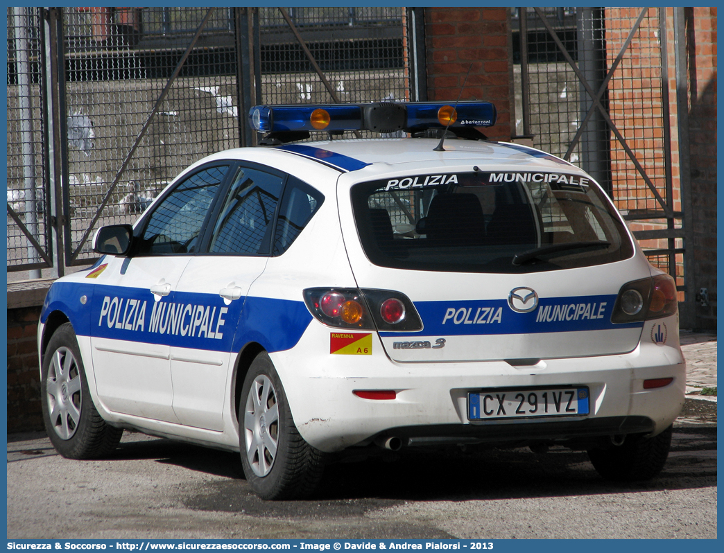 -
Polizia Municipale
Comune di Ravenna
Mazda 3 I serie
Allestitore Bertazzoni S.r.l.
Parole chiave: Polizia;Locale;Municipale;Ravenna;Mazda;3;Bertazzoni