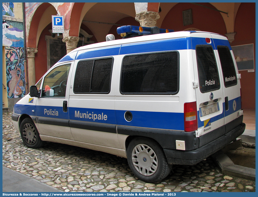 Polizia Locale YA278AA
Polizia Municipale
Comune di Dozza
Fiat Scudo III serie
Allestitore Focaccia Group S.r.l.
Parole chiave: Polizia;Locale;Municipale;Dozza;Fiat;Scudo;Focaccia;YA278AA;YA 278 AA