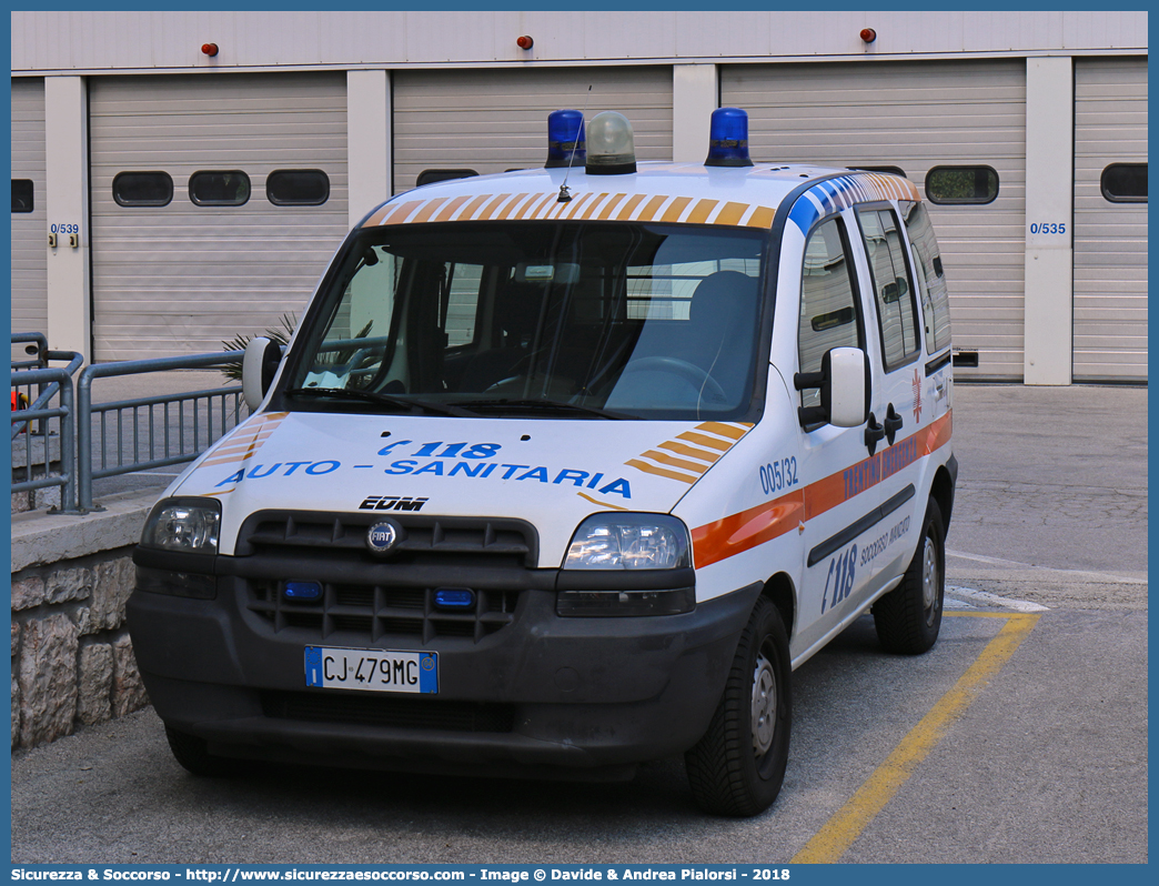 005-32
118 Trentino Emergenza
Fiat Doblò I serie
Allestitore EDM S.r.l.
(II variante)
Parole chiave: 118;Trentino;Emergenza;Trento;Automedica;Auto Medica;Autosanitaria;Auto Sanitaria;Fiat;Doblò;Doblo;EDM;E.D.M.