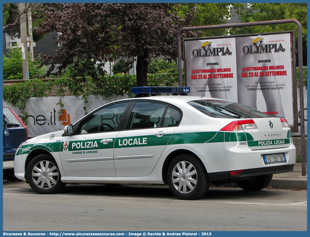 Polizia Locale YA325AB
Polizia Locale
Comune di Legnano
Renault Laguna III serie
Allestitore Projet Service S.r.l.
Parole chiave: Polizia;Locale;Municipale;Legnano;Renault;Laguna;Projet Service;YA325AB;YA 325 AB