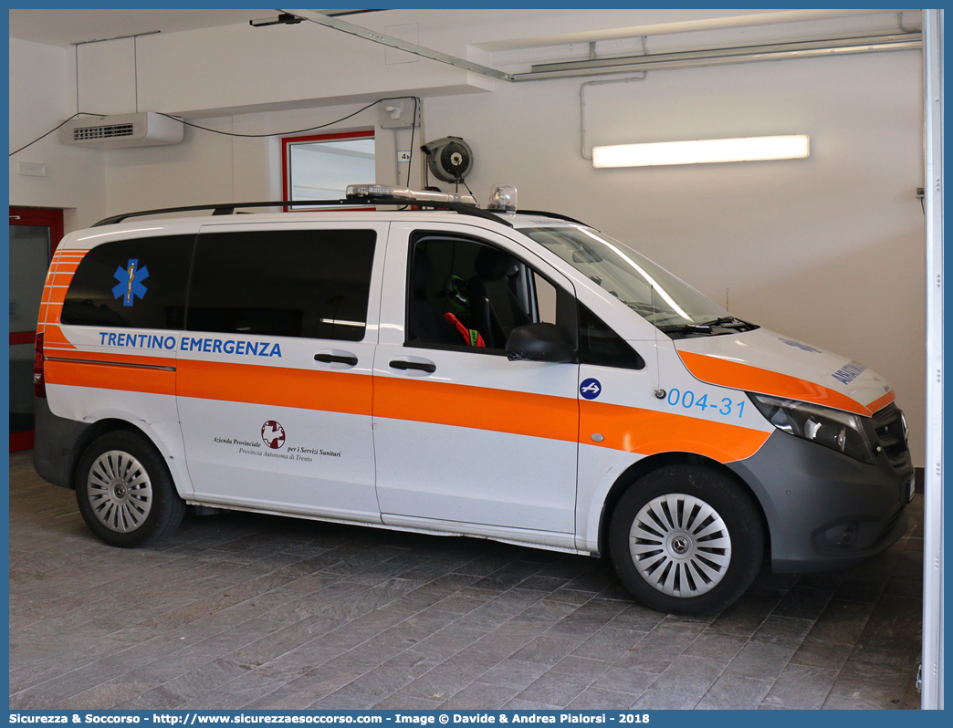 004-31
118 Trentino Emergenza
Mercedes Benz Classe V 4x4 III serie
Allestitore Aricar S.p.A.
Parole chiave: 118;Trentino;Emergenza;Trento;Automedica;Auto Medica;Automedicalizzata;Auto Medicalizzata;Autosanitaria;Auto Sanitaria;Mercedes Benz;Classe V;Vito;4x4;4 x 4;Aricar