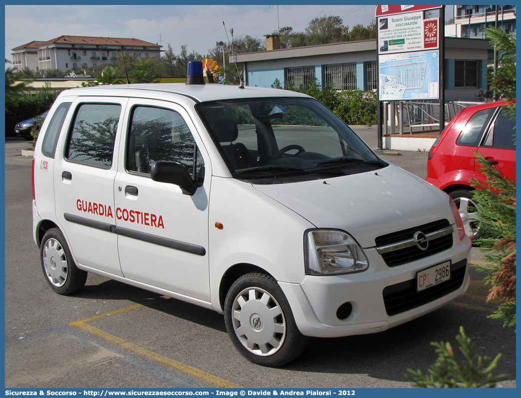 CP 2986
Corpo delle Capitanerie di Porto
Guardia Costiera 
Opel Agila I serie
Parole chiave: Guardia Costiera;Capitaneria di Porto;Opel;Agila