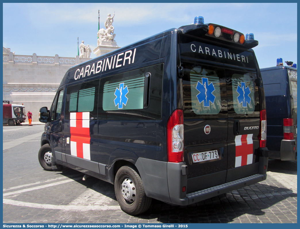 CC DF773
Arma dei Carabinieri
Servizio Sanitario
Fiat Ducato III serie
Allestitore FAST S.r.l.
Parole chiave: CC;C.C.;Arma;Carabinieri;Servizio Sanitario;Fiat;Ducato;X250;Fast;DF773