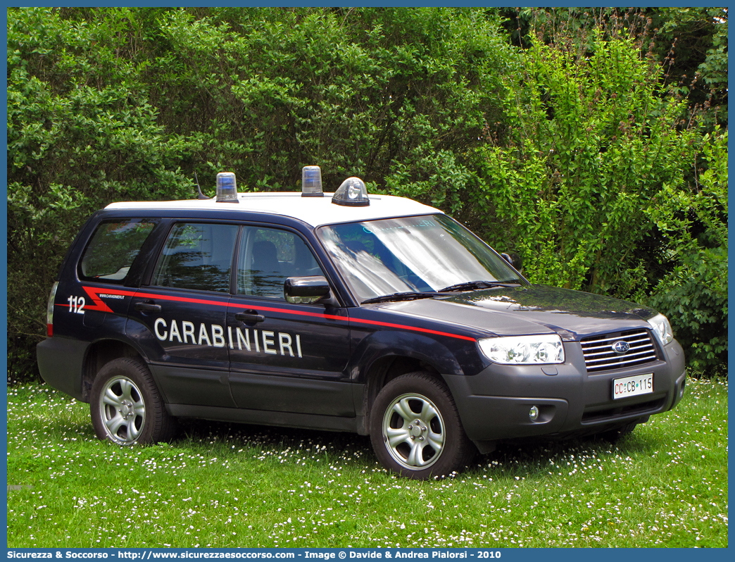 CC CB115
Arma dei Carabinieri
Subaru Forester IV serie
Parole chiave: CC;C.C.;Arma;Carabinieri;Subaru;Forester