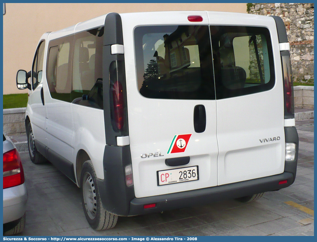 CP 2836
Corpo delle Capitanerie di Porto
Guardia Costiera 
Opel Vivaro I serie
Parole chiave: CP;C.P.;GC;G.C.;Guardia;Costiera;Capitaneria;Capitanerie;di;Porto;Opel;Vivaro