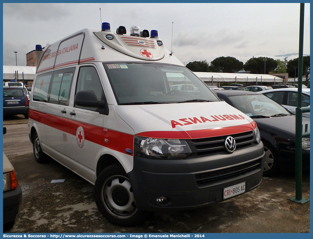 CRI 805AC
Croce Rossa Italiana
Gualdo Tadino (PG)
Volkswagen Transporter T5 restyling
Allestitore Aricar S.p.A.
Parole chiave: Croce;Rossa;Italiana;CRI;C.R.I.;Ambulanza;Volkswagen;Transporter;T5;T 5;Gualdo Tadino;Aricar;805AC;805 AC