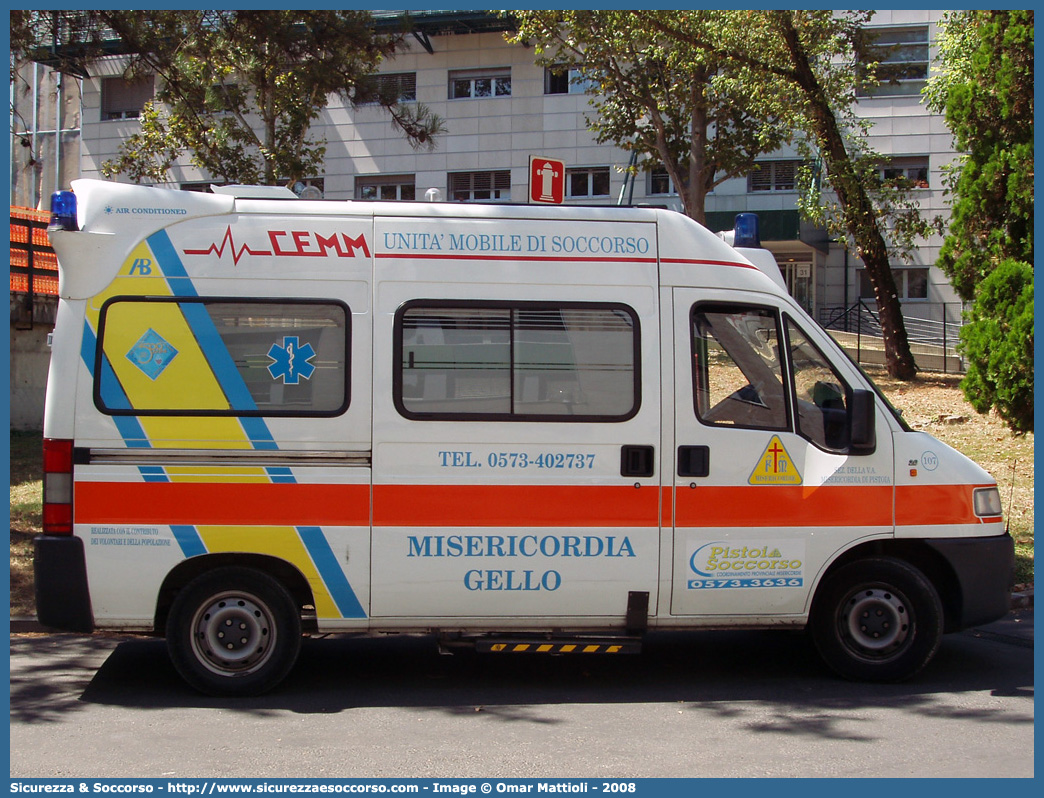 107
Misericordia di Gello
Fiat Ducato II serie
Allestitore Alessi e Becagli
Parole chiave: Misericordie;Misericordia;Gello;Ambulanza;Alessi e Becagli;A&B;Fiat;Ducato