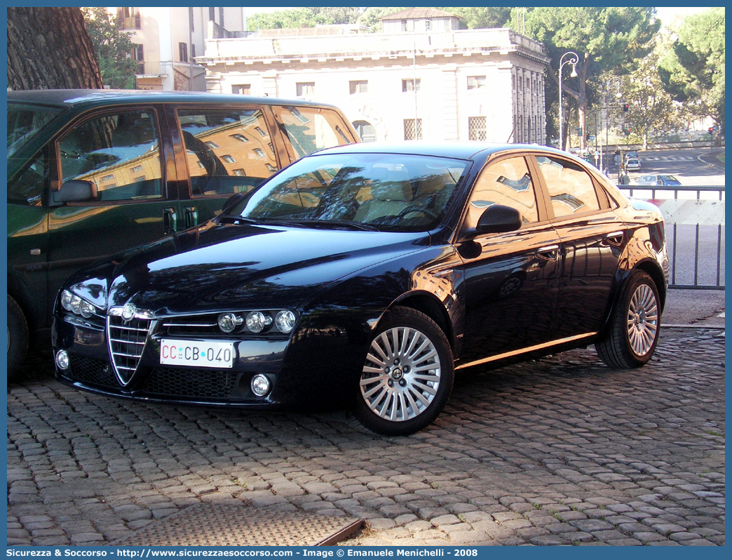 CC CB040
Arma dei Carabinieri
Alfa Romeo 159
Parole chiave: Arma dei Carabinieri;Carabinieri;Alfa Romeo;159