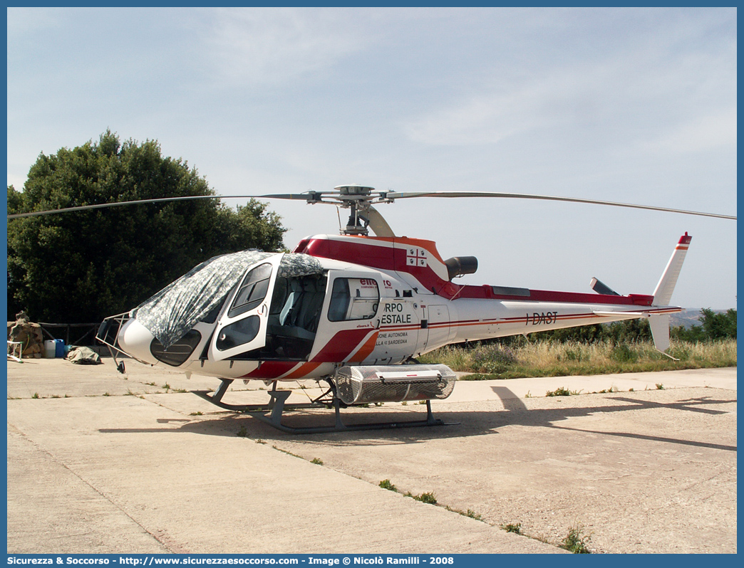 I-DAST
Corpo Forestale
e di Vigilanza Ambientale
Regione Sardegna
Eurocopter AS350 B3 Ecureuil
Parole chiave: Corpo;Forestale;Vigilanza;Ambientale;Sardegna;CFVA;C.F.V.A.;Eurocopter;AS350 B3;AS350B3;AS350;Ecureuil;I-DAST