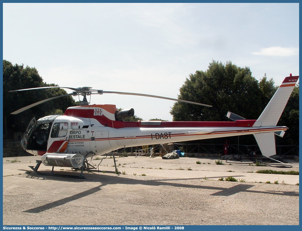 I-DAST
Corpo Forestale
e di Vigilanza Ambientale
Regione Sardegna
Eurocopter AS350 B3 Ecureuil
Parole chiave: Corpo;Forestale;Vigilanza;Ambientale;Sardegna;CFVA;C.F.V.A.;Eurocopter;AS350 B3;AS350B3;AS350;Ecureuil;I-DAST