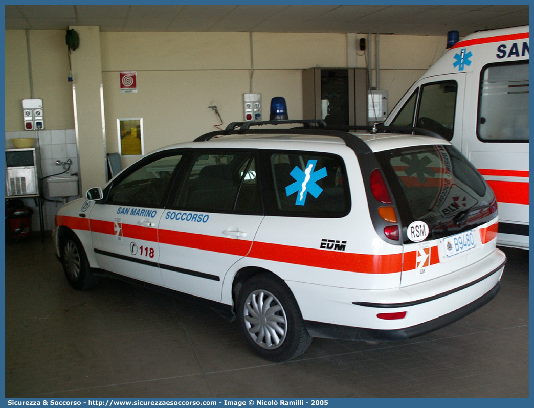 FALCO 21
118 San Marino Soccorso
Fiat Marea Weekend
Allestitore EDM S.r.l.
Parole chiave: 118;San Marino;Soccorso;Automedica;Auto Medica;Automedicalizzata;Auto Medicalizzata;Fiat;Marea;Weekend;EDM;E.D.M.