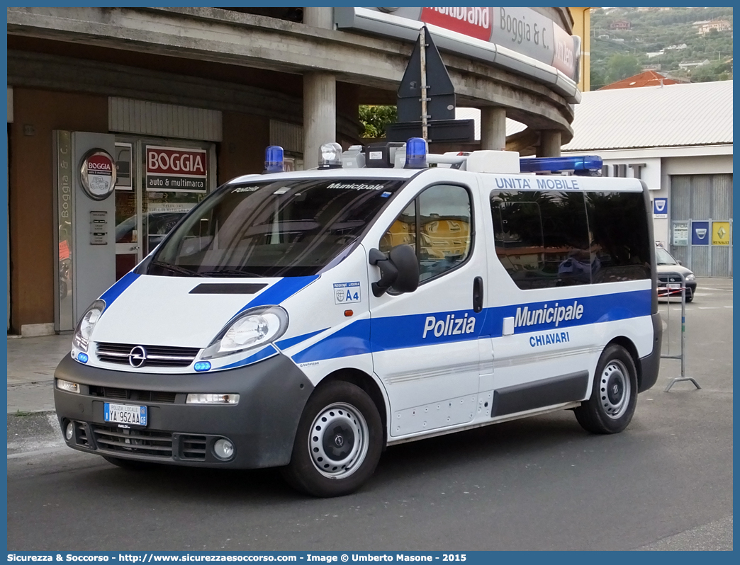 Polizia Locale YA952AA
Polizia Municipale
Comune di Chiavari
Opel Vivaro I serie
Allestitore Bertazzoni S.r.l.
Parole chiave: Polizia;Municipale;Locale;Chiavari;Opel;Vivaro;Bertazzoni;YA952AA;YA 952 AA