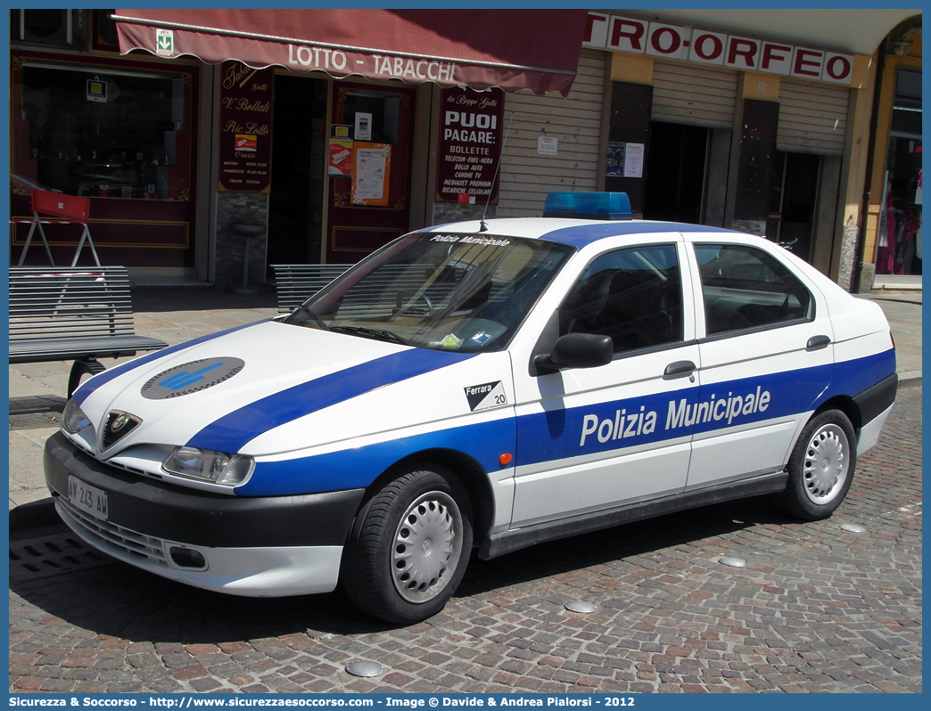 -
Polizia Municipale
Comune di Ferrara
Alfa Romeo 146
Parole chiave: Polizia;Municipale;Locale;Ferrara;Alfa Romeo;146