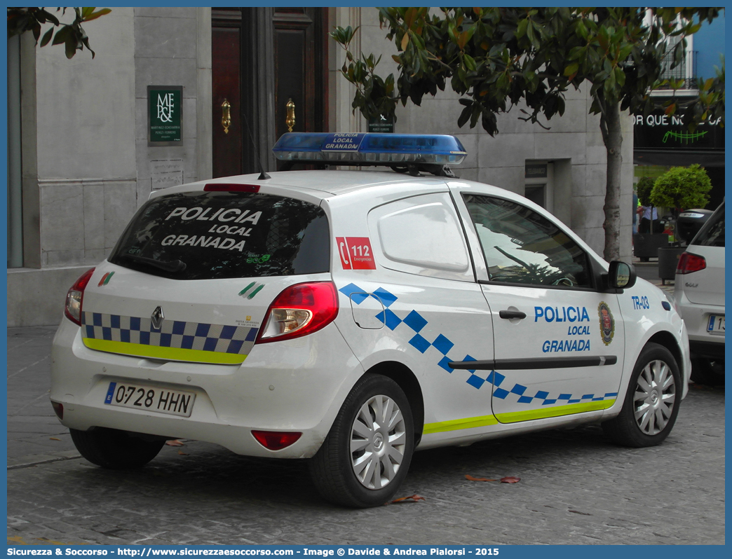 TR-03
Reino de España
Policia Local Granada
Renault Clio V generation
Parole chiave: Regno di Spagna;Spagna;Espana;España;Reino de España;Policia;Local;Granada;Renault;Clio