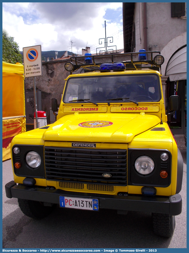 PC A13TN
Corpo Nazionale
Soccorso Alpino e Speleologico
Delegazione Alpina IV Trentino
Land Rover Defender 110
Parole chiave: CNSAS;C.N.S.A.S.;Corpo;Nazionale;Soccorso;Alpino;Speleologico;Trentino;Trento;SAT;S.A.T.;Land;Rover;Defender;110;PC A13TN;PCA13TN