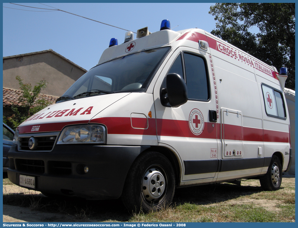 CRI A680A
Croce Rossa Italiana
Faenza
Fiat Ducato II serie restyling
Allestitore EDM S.r.l.
Parole chiave: Croce;Rossa;Italiana;CRI;C.R.I.;Ambulanza;Fiat;Ducato;EDM;Faenza