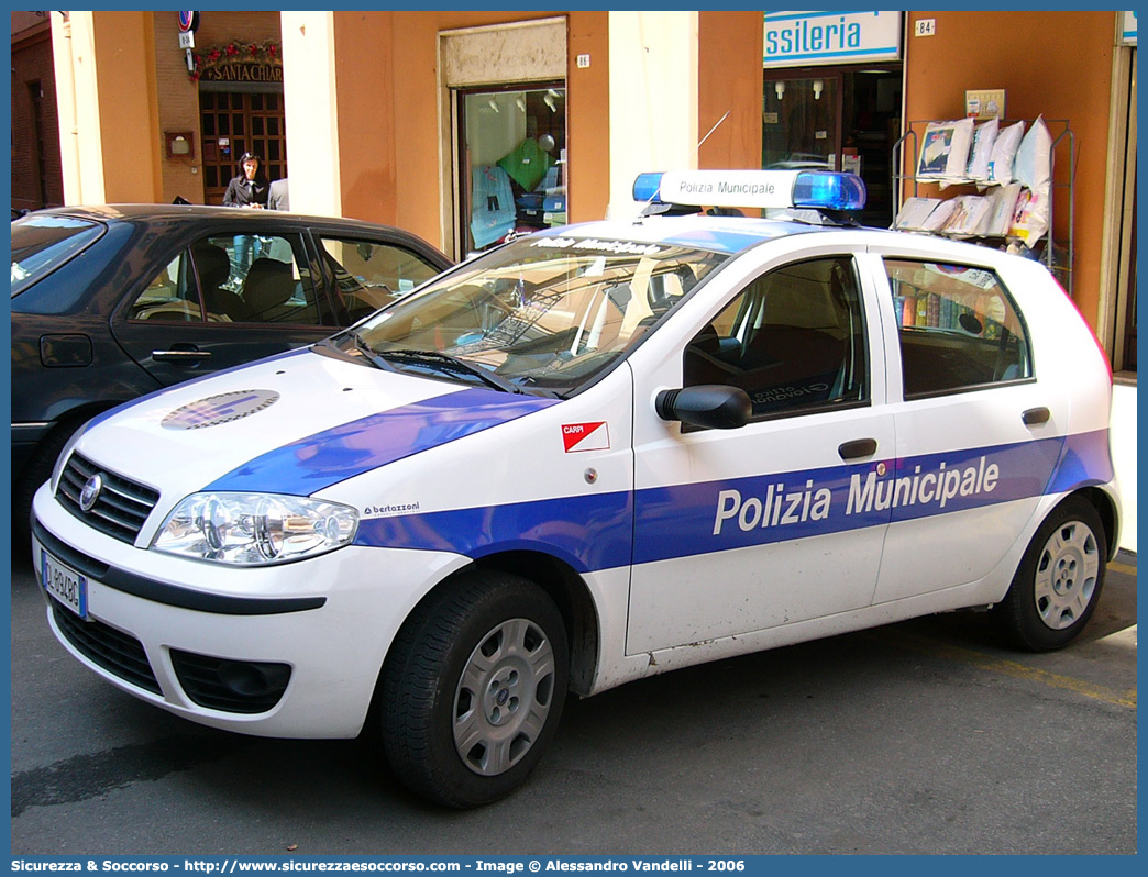 -
Polizia Municipale
Comune di Carpi
Fiat Punto III serie
Allestitore Bertazzoni S.r.l.
Parole chiave: Polizia;Locale;Municipale;Carpi;Fiat;Punto;Bertazzoni